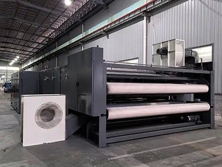 Double Belt Fabric Oven Cooling Zone Thermal Bonding Oven For Padding Production Line