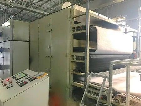 PET Fiber Glue Bonded Non Woven Machine Soft Poly Wadding Production Line
