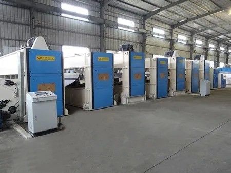 200kg/H  - 400kg/H Non Woven Needle Punching Machine Insole Board Toe Puff Felt Production Line