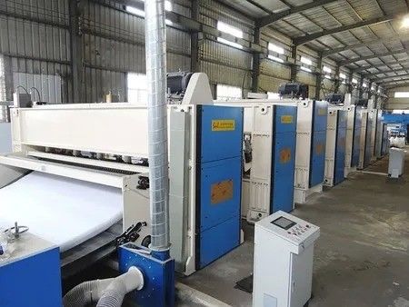 200kg/H  - 400kg/H Non Woven Needle Punching Machine Insole Board Toe Puff Felt Production Line