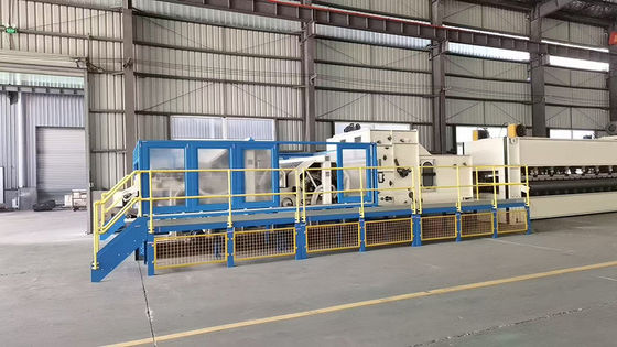 Industrial Non Woven double or single cylinder Carding Machine with self-cleaning system